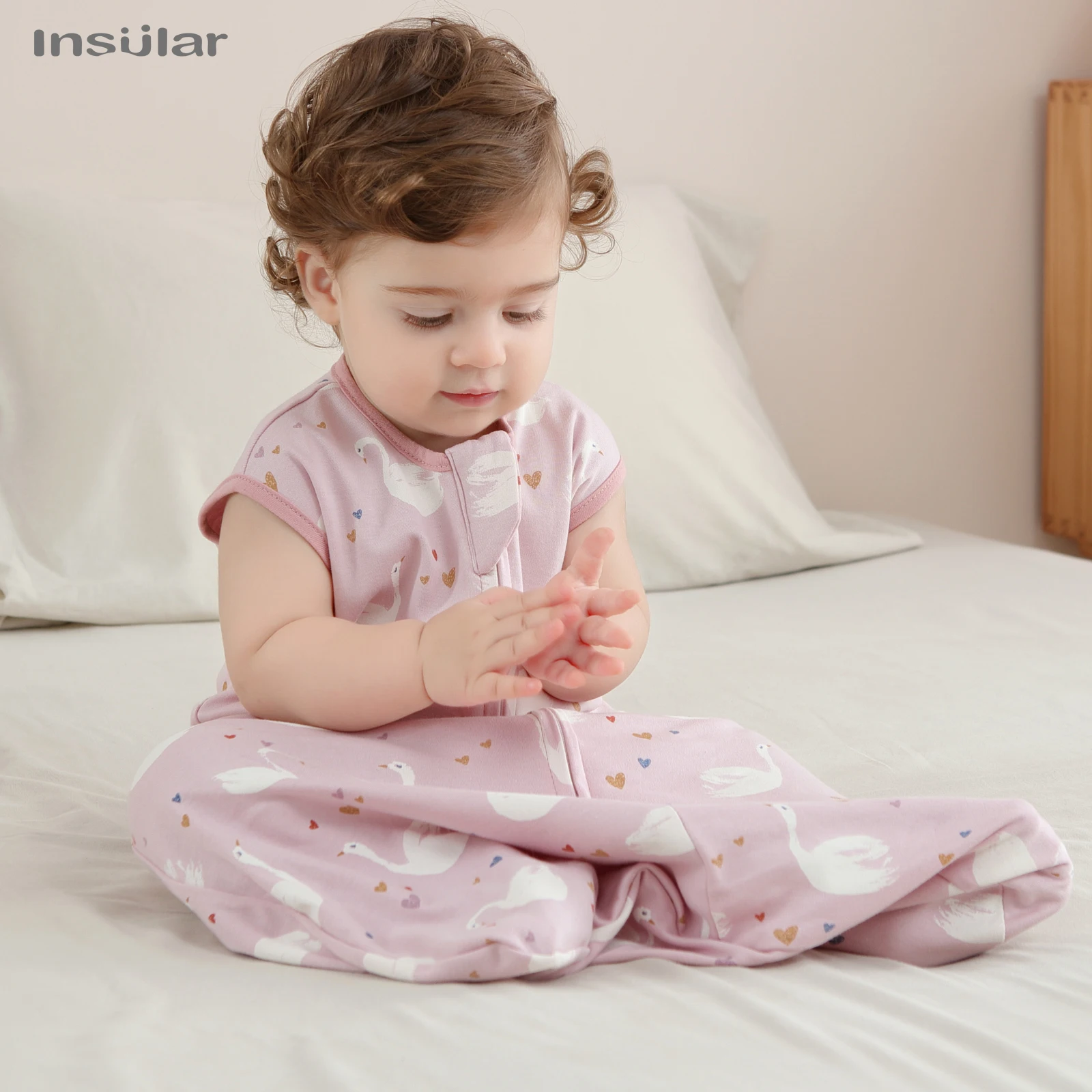 Sleeveless Vest Baby Sleeping Bag Cotton Thin Breathable Pajamas Anti-Kicking Cocoon for Newborn Envelope Sleep Sack Bedding