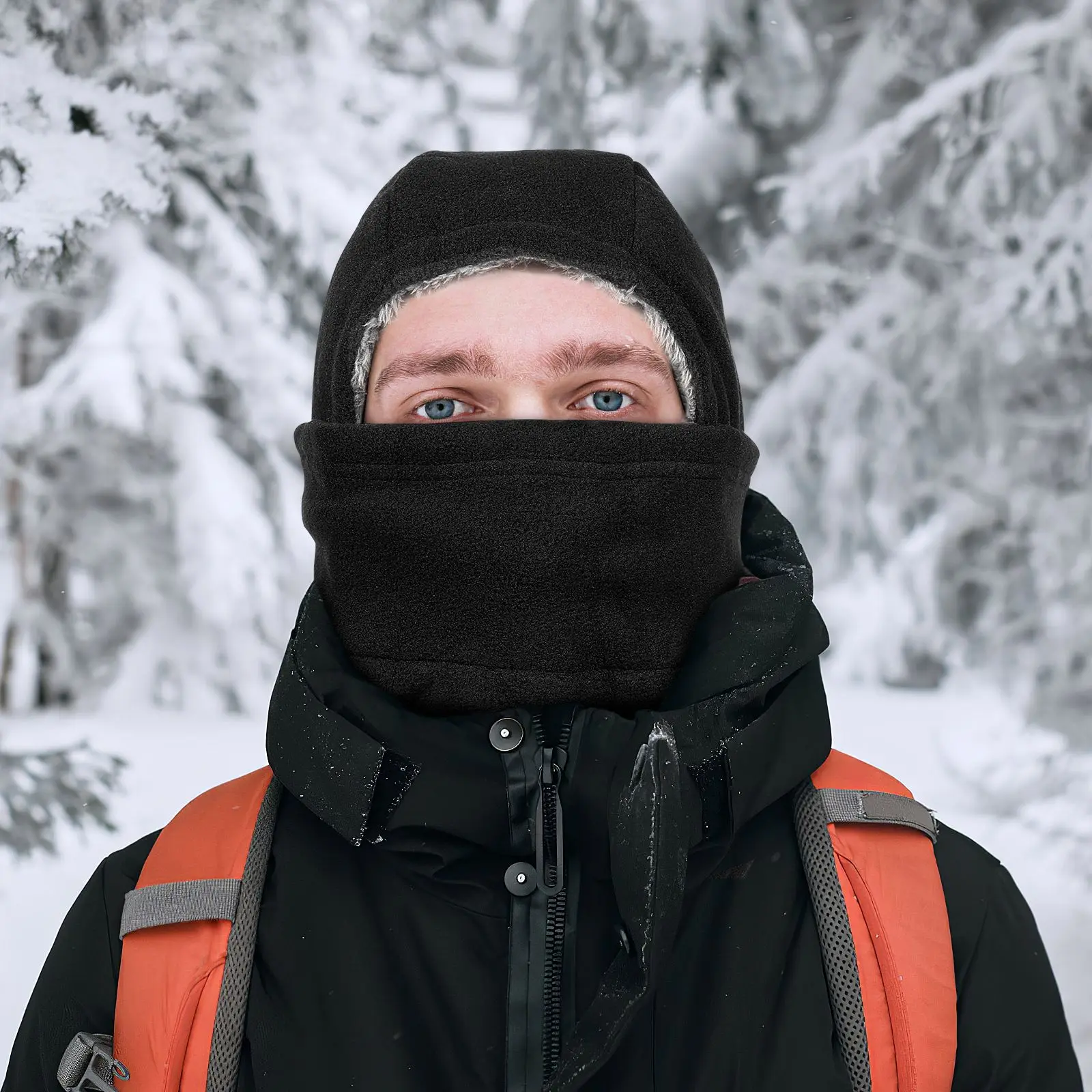 Winter Warm Hat Thermal Plush Face Neck Cover Winter Polar Coral Fleece Balaclava Men Face Mask Neck Warmer Sports Scarf Ski hat