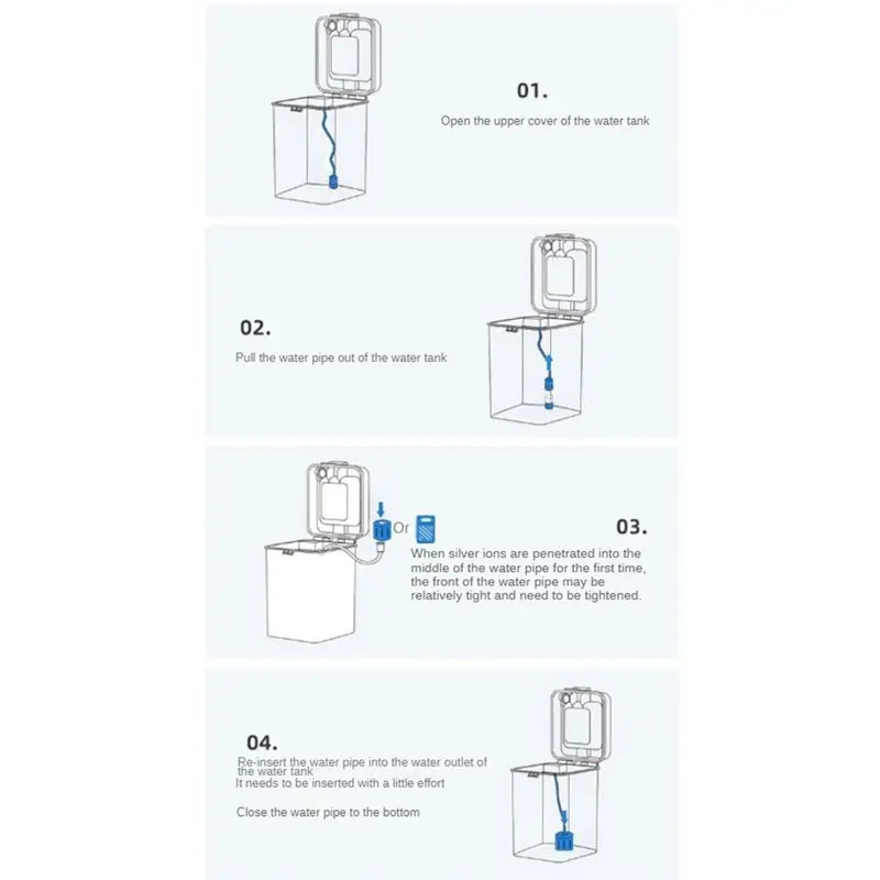 A68P-2PCS Silver Module For Dreame X10/S10/W10S/S20/X20/S10 Plus Series Robot Clean Water Tank Odor Sterilization Replac