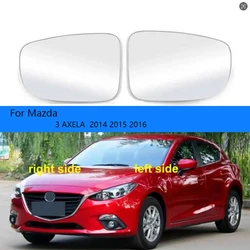 Car Mirrors For Mazda 3 Axela  2014 2015 2016  Side Mirrors Reflective Lens Rearview Mirror Lenses Glass