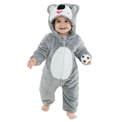 Children's Day koala spring and autumn baby jumpsuit clothing tassel jumpsuit pajamas animal jumpsuit boys and girls