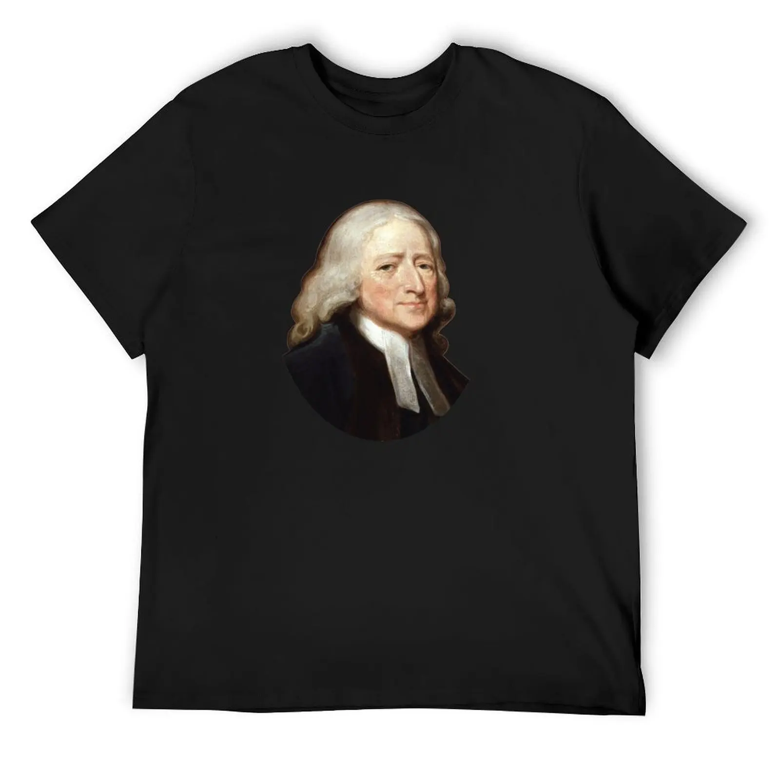 John Wesley Portrait - George Romney T-Shirt graphic shirts tops customs sweat luxury clothes men