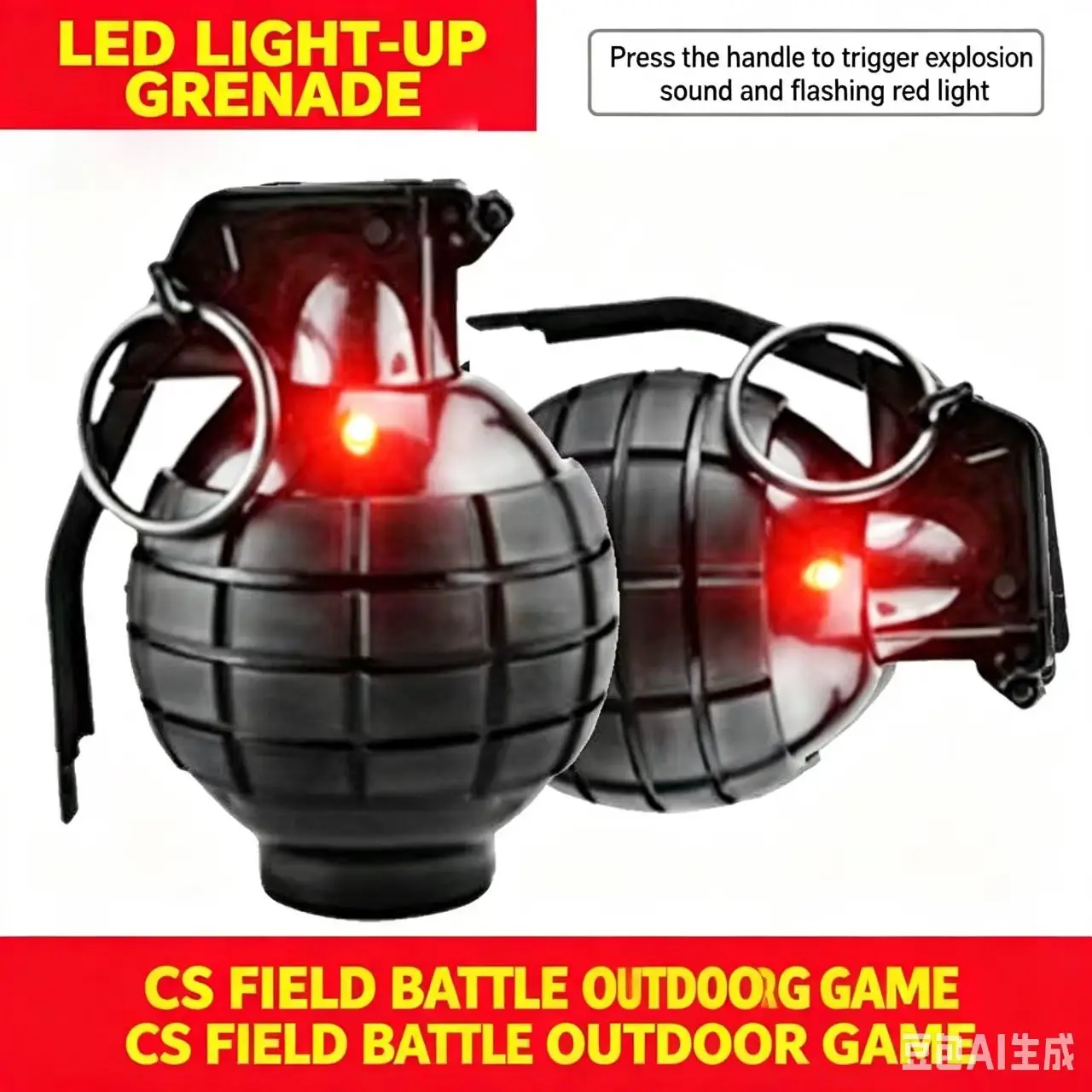 L84-M26A2 Airsoft Grenade Model 1/3PCS Nylon Anti-Fall Refillable Gel Ball Explosion ToyFP