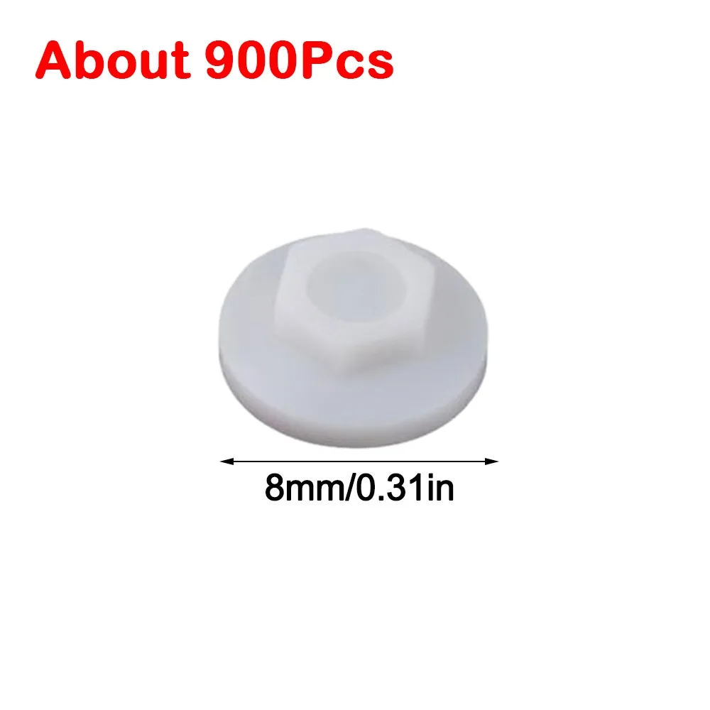 Waterproof Hexagonal Screw Cap Plastic Snap On Self Tapping Screw Cap 8mm/9mm Dust Proof Drill Tail Screw Cover
