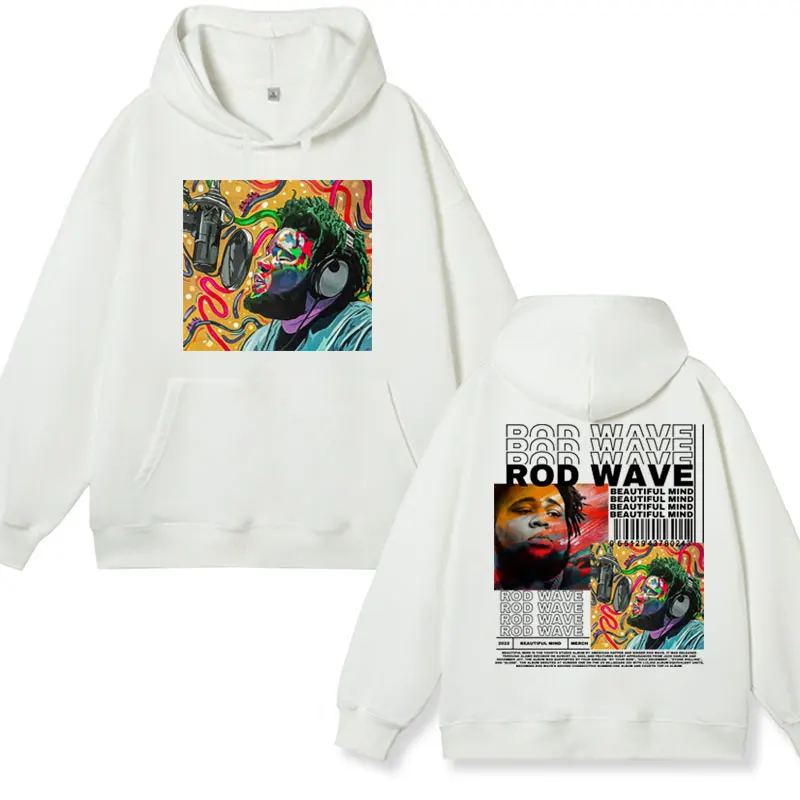 Rapper Rod Wave Nostalgia Album Cover Graphic felpe con cappuccio uomo donna moda estetica pullover felpe oversize maschili Hip Hop