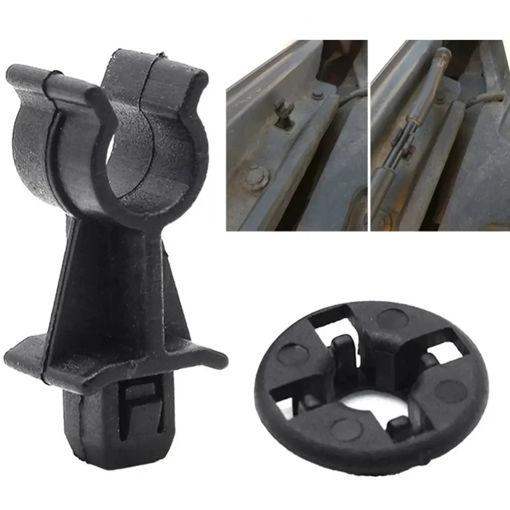 التجنيب مجموعة مشابك لنيسان قاشقاي Dualis J10 نافارا D40 باثفندر R51 بونيه هود دعم Prod قضيب حامل مشابك 65722EB300 #3