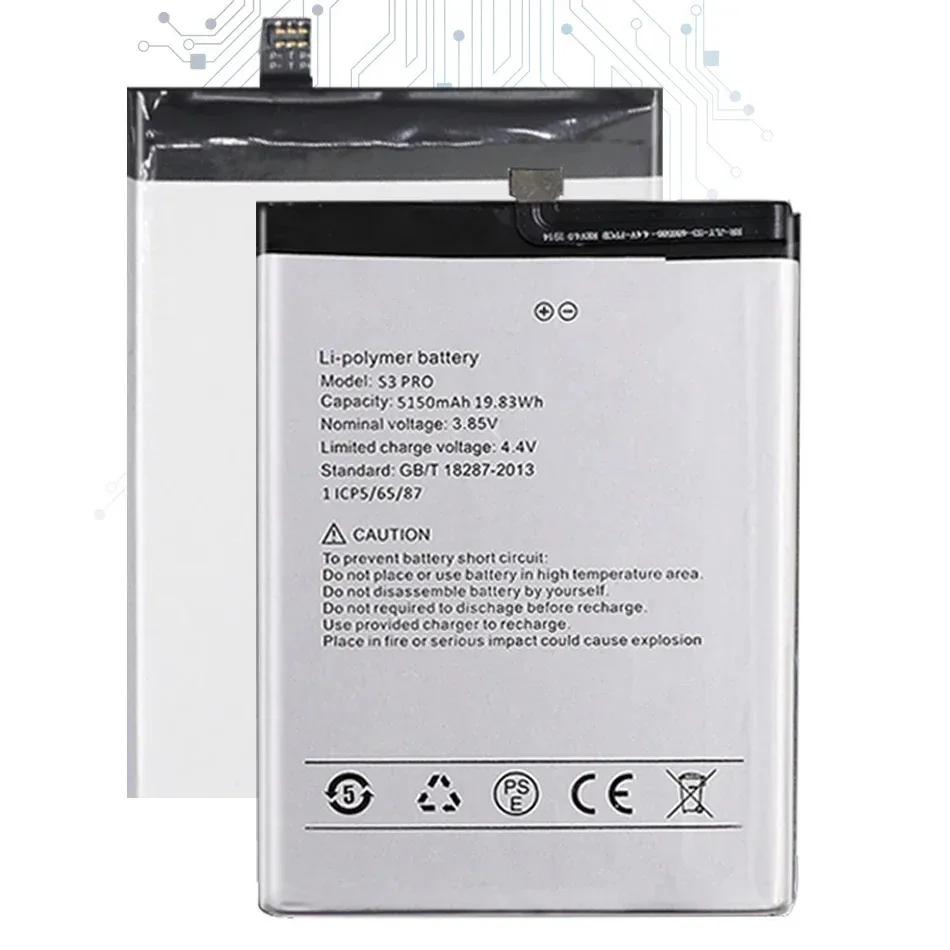 New 5150Mah Battery For UMI Umidigi F1/ F1 Play/ S3 Pro /S3pro / F1play Bateria Batteries