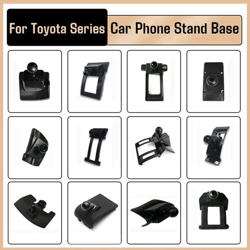 Car Accessories Interior Phone Holder Base For Toyota Corolla Camry CHR RAV4 Avalon Prado Highlander LandCruiser Fortuner 4Runne