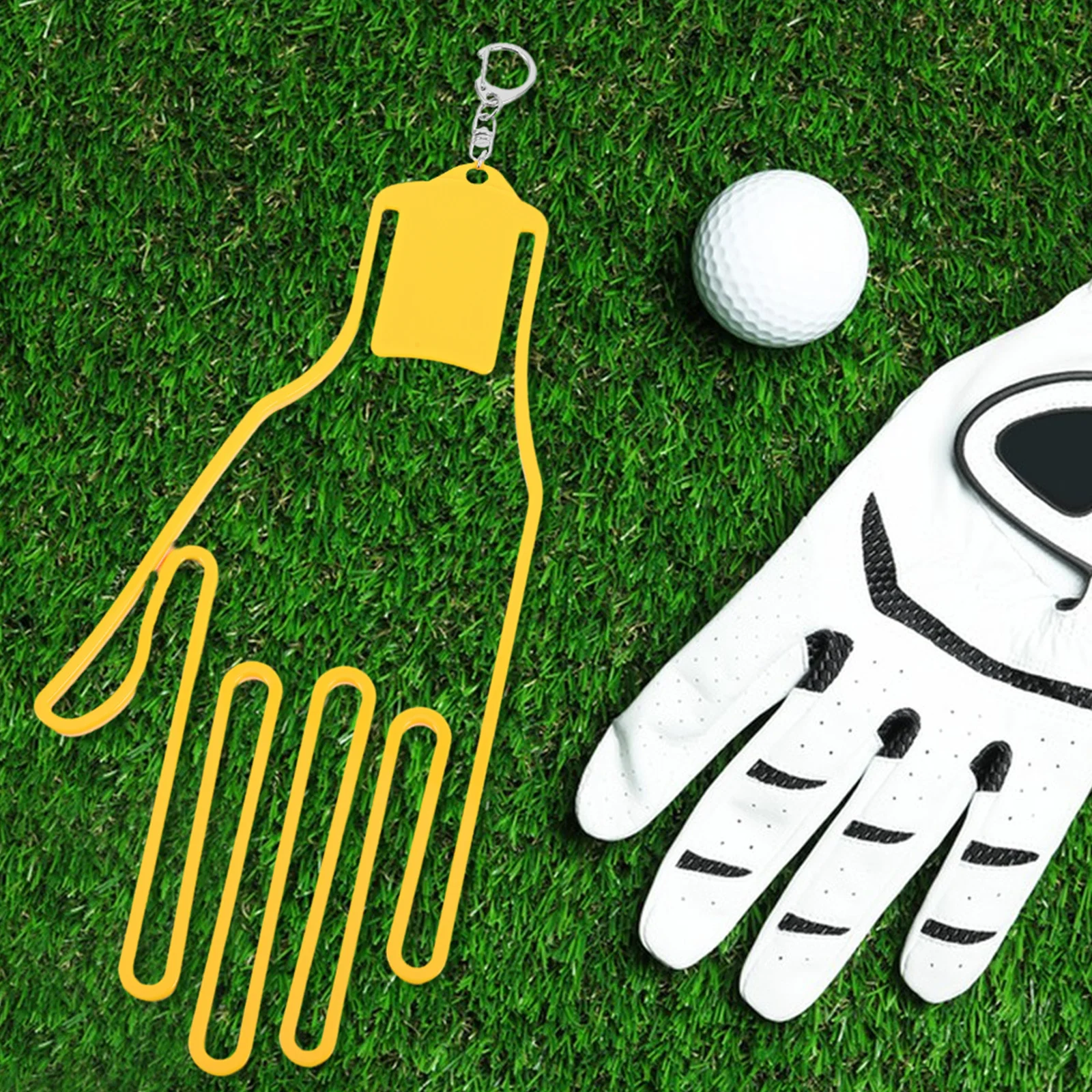 Soporte para guantes de golf con función de camilla y secadora, elegante marco organizador de guantes para hombres y mujeres, accesorios de golf en la marcha