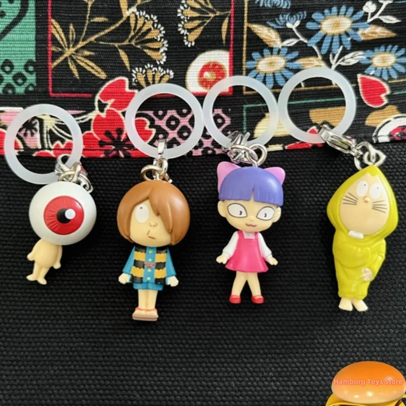 Bandai Original 5Pcs Gashapon めじるしアクセサリー Kitaro ゲゲゲ Anime Figure Toys Gift Collectible Model Ornaments