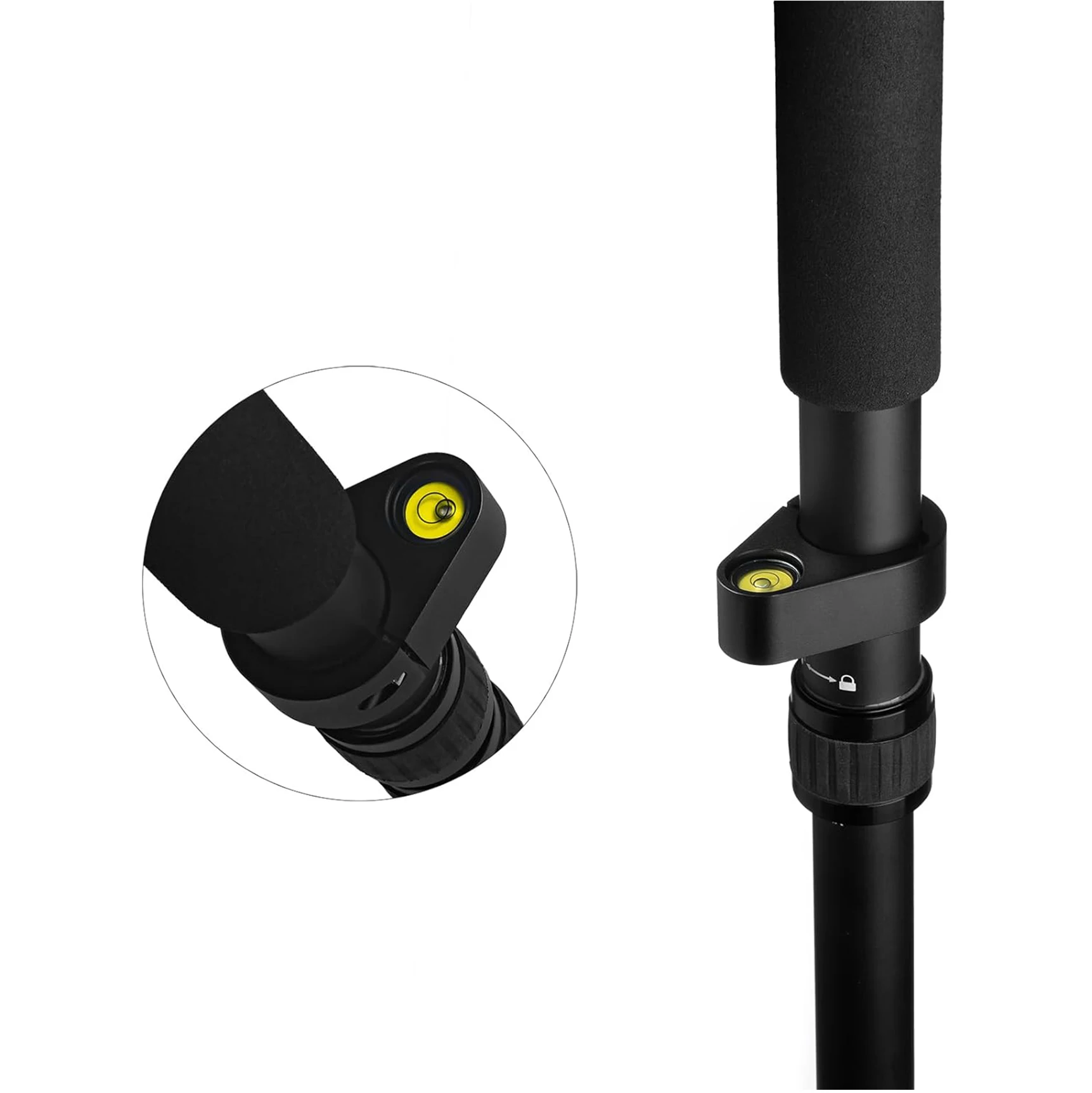 Singularxyz高品質1.8m伸縮式GPSポールRTK測量レベルロッド（ネジ式スナップ付き）格安機器部品＆アクセサリー