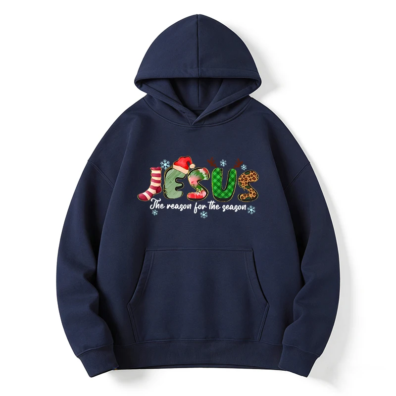 يسوع عيد الميلاد البلوز عيد الميلاد هوديي يسوع المسيحية سترة المسيح البلوز يسوع مقنعين البلوز النساء الملابس