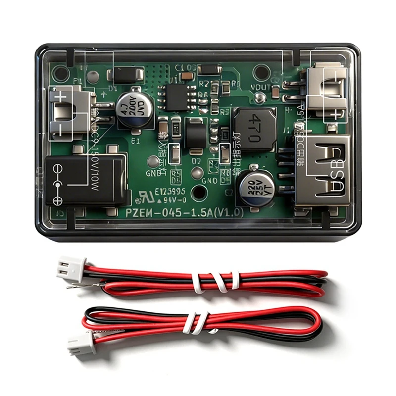 Super Sale Step-Down DC-DC Power Module Converter 9-150V Wide Voltage 5V Output 1.5A Automotive Industrial Communication USB