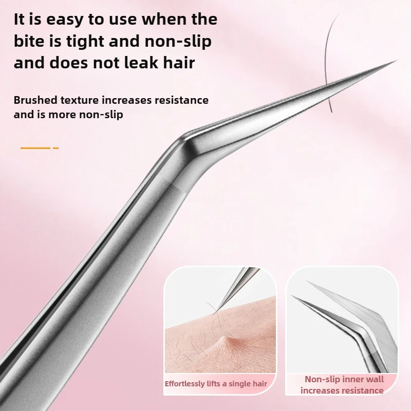 High Precision Eyelash Tweezers Beauty Eyelash Professional Grafting Eyelash High-Precision Flowering Tweezers
