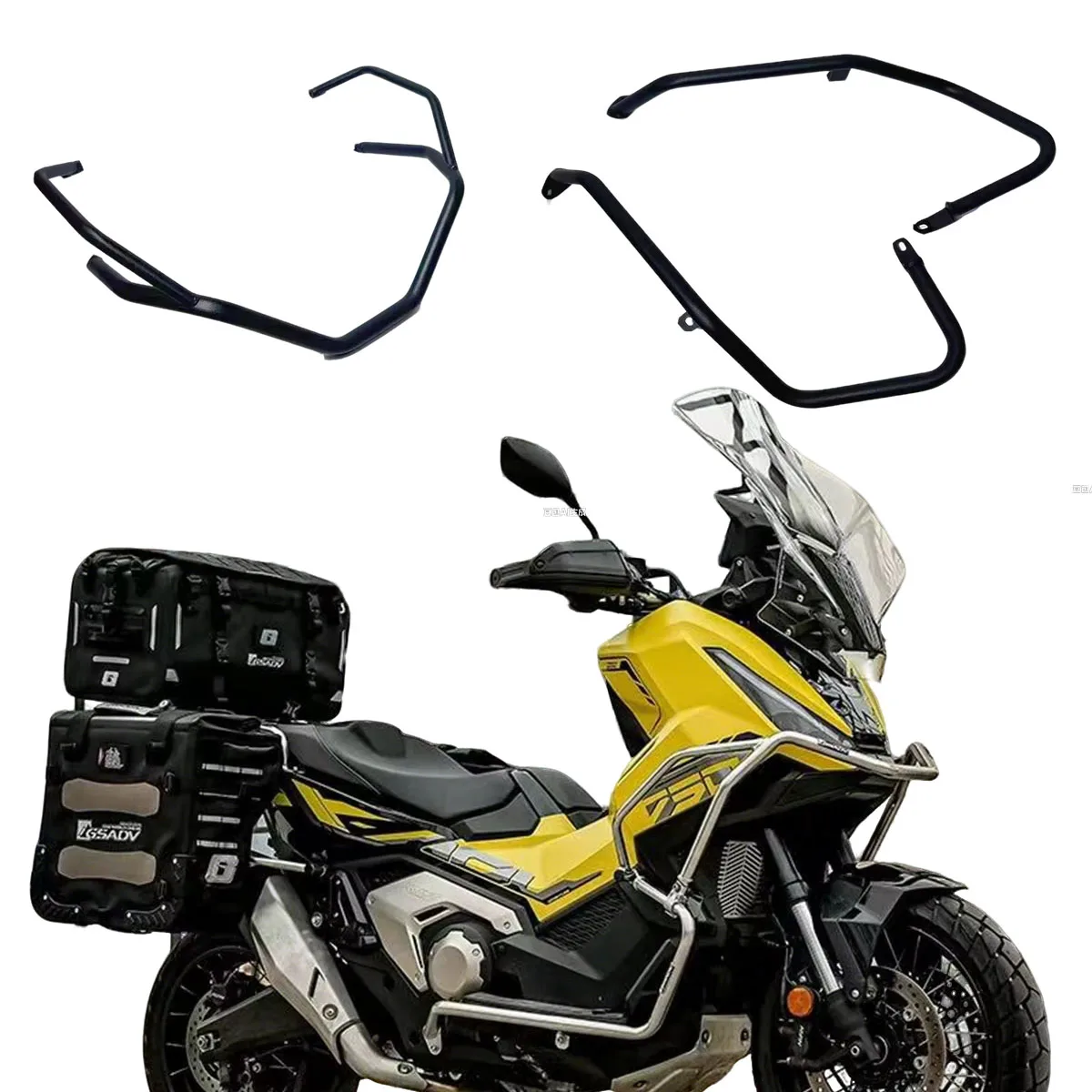 

Motorcycle Upper + Lower Engine Guard Bumper Crash Bar Frame Protector For HONDA X-ADV 750 XADV750