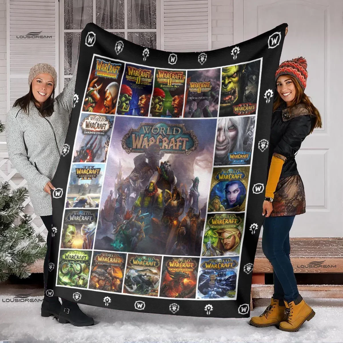 

World of Warcraft Blanket Flannel Blanket Soft Fleece Illidan Lich King Throw Blankets Couch Sofa Bedspread Blanket Tv Blanket