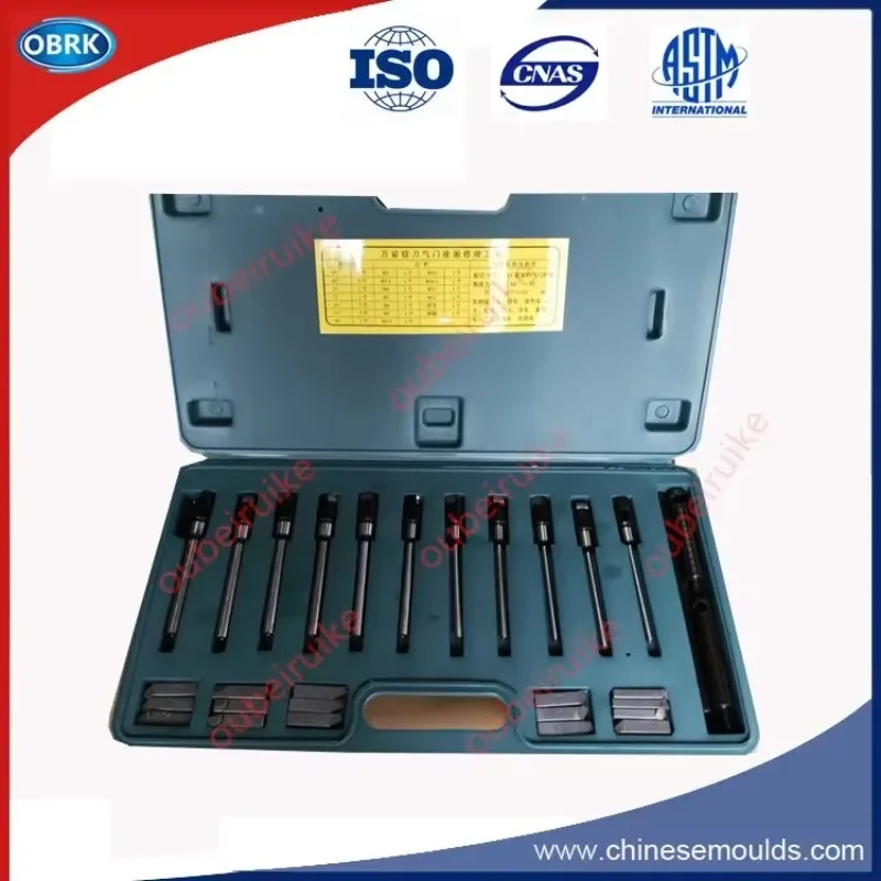 

2025/Valve Dia. 22-63mm Valve Seat Ring Cutter kit (Cutter Blades And Valve Guide Pilots)