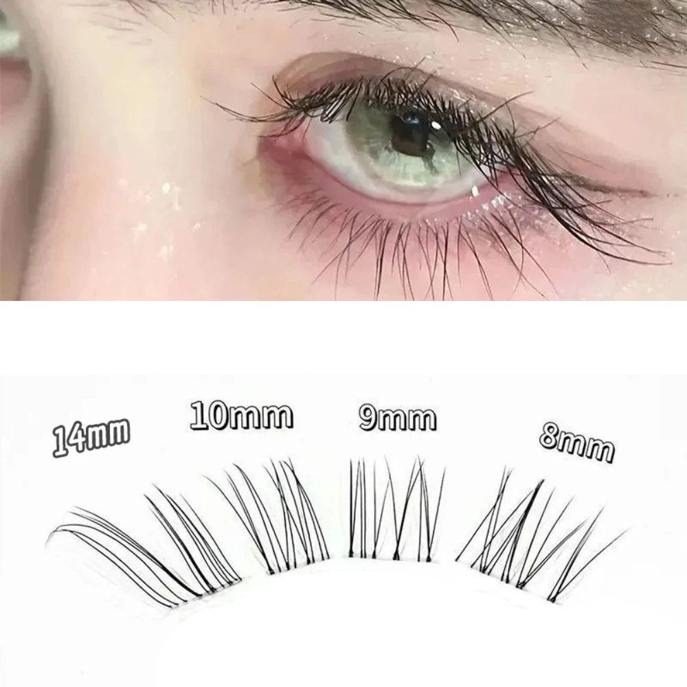 10 rangées de grappes de cils individuels de style renard, Extension de cils naturels segmentés, outil de maquillage pour faux-cils volants