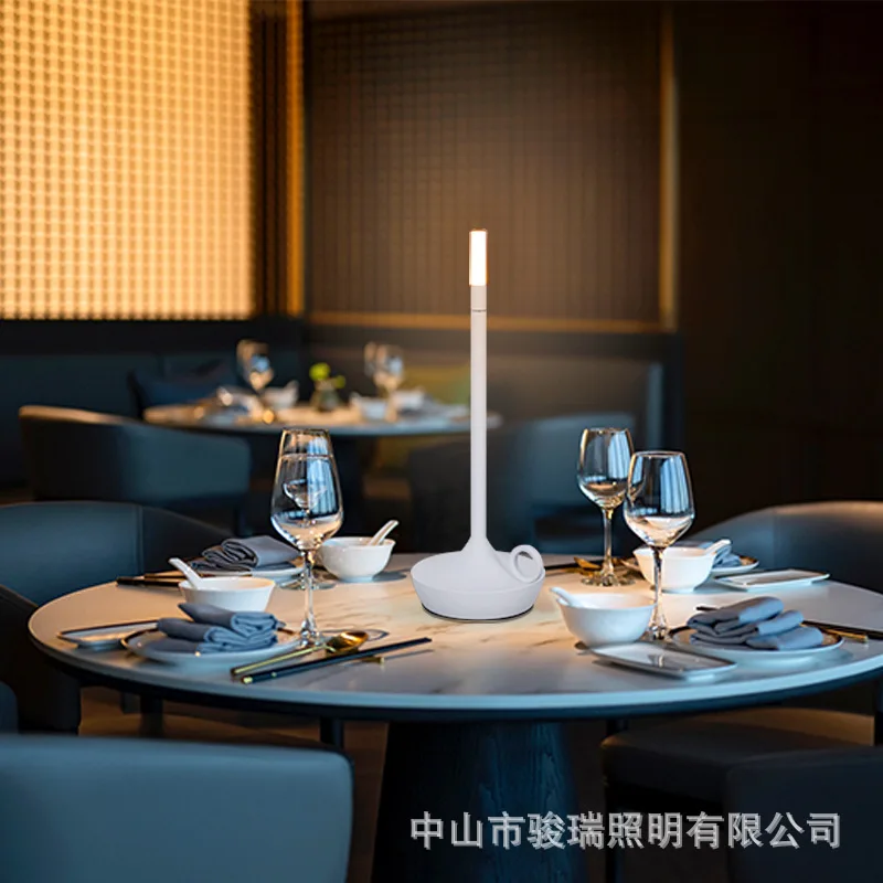 Touch LED Candlelight Camper Table Lamp Rechargeable Camper Waterproof Warm Light Candle Lamp Dinner Atmosphere Desk Lamp Hot