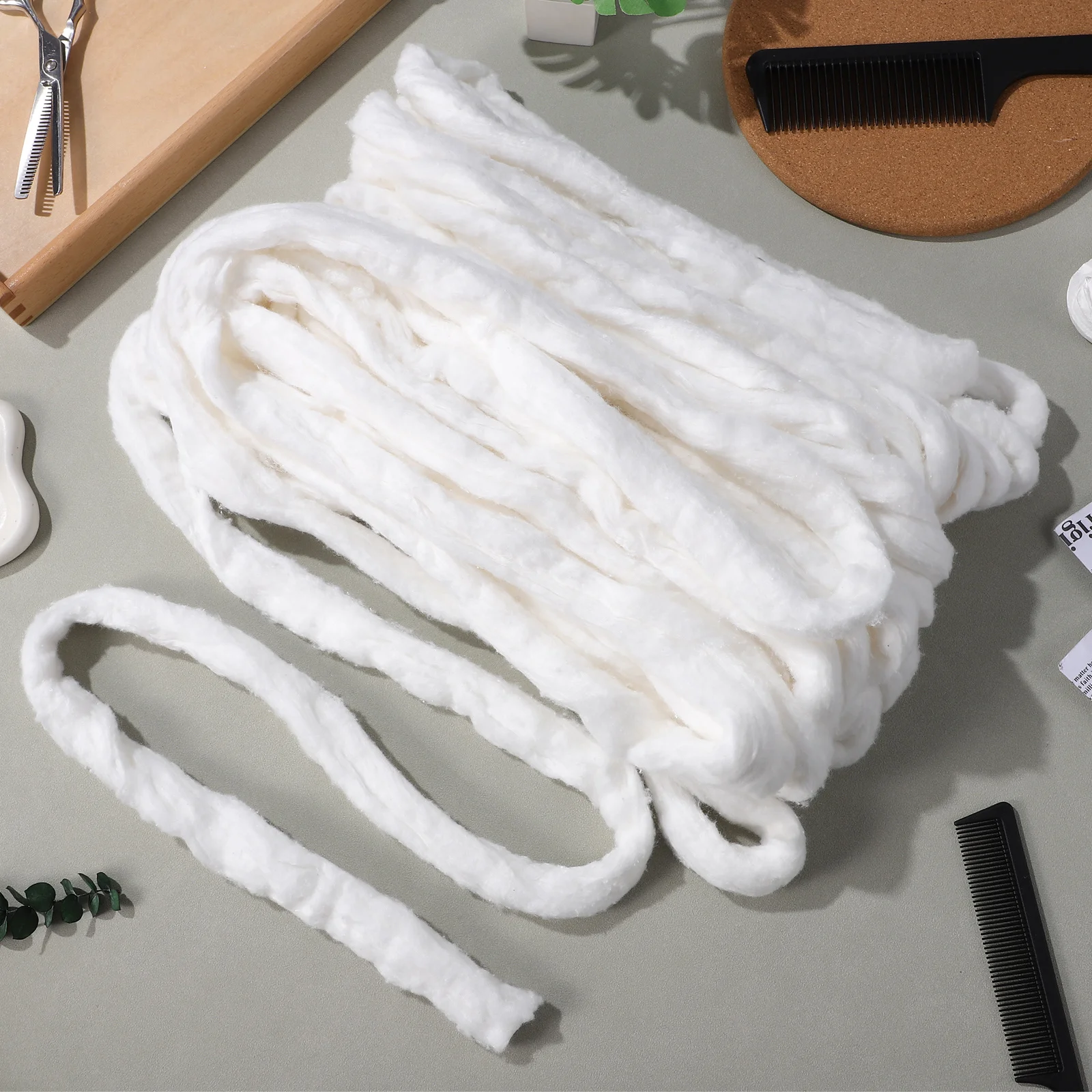 عبوة واحدة من وسادات ناعمة بيضاء احترافية للاستعمال مرة واحدة لإزالة المكياج وطلاء الأظافر والعناية بالوجه وتصفيف الشعر من القطن #3