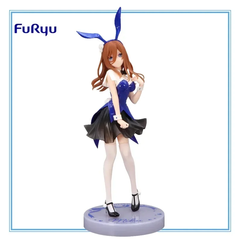 FuRyu Trio-Try-iT Nakano Miku Figure Anime The Quintessential Quintuplets Bunny Girl Heterochromatic color PVC Model Toy Gift