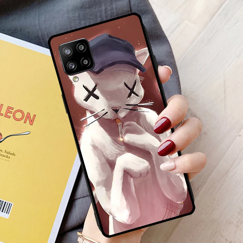 Lovejoy Cat Are You Alright Phone Case For Samsung Galaxy A14 A54 A34 A24 A12 A22 A32 A52 A51 A71 A13 A23 A33 A53 A73