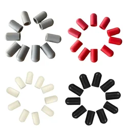 Silicone Drum Stick Head Cover, Baqueta Cap, mudo protetor, duráveis instrumentos musicais, peças de percussão, 10pcs