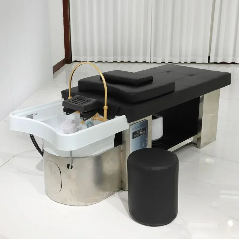 Shampoo Spa Bed Hair Chair Hairdressing Basin Professional Interior Washbasin Therapy Luxury Chairs Machine cama abatible Salon
