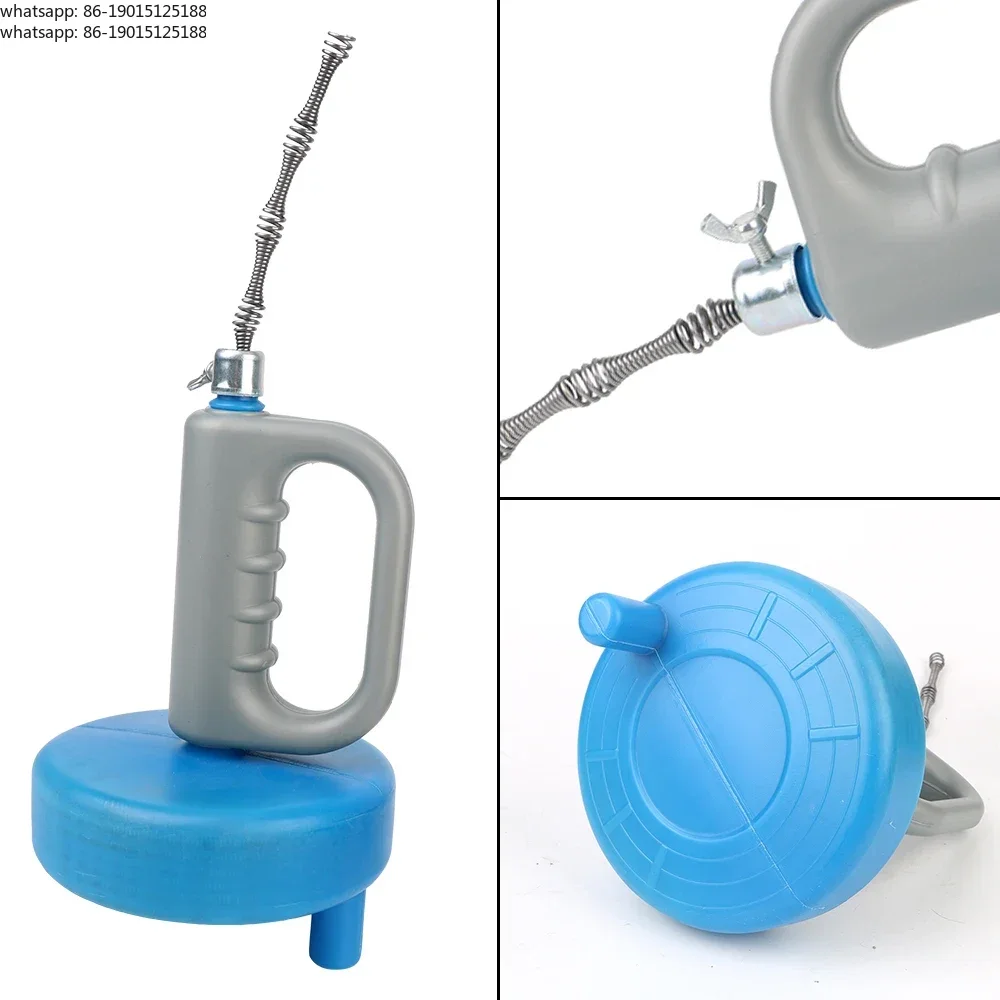 Suitable forExtendable Bathroom Kitchen Cleaning Tools 5/7/10 Meters Sewer Pipe Plunger Dredge Toilet Sink Drain Unblocker Handh