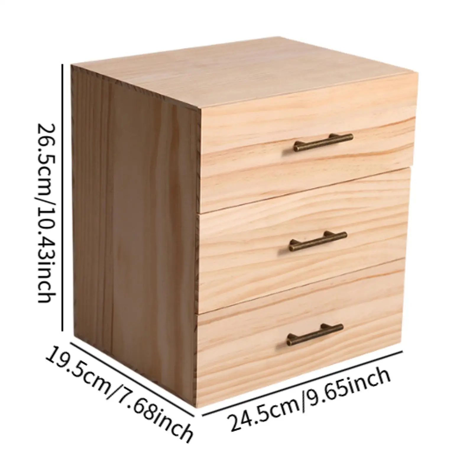 Wooden Essential Oil Drawer Storage Box with Handle for Oil Bottle Display Shelf