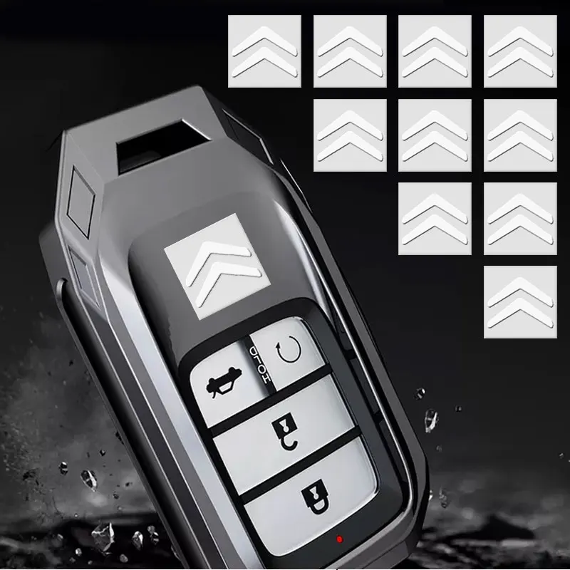 New 14/16mm Car Logo Sticker for Car Remote Control Key Fit For Citroen C4 C3 C5 Aircross Berlingo Jumper ZX Xsara 2 Spacetourer