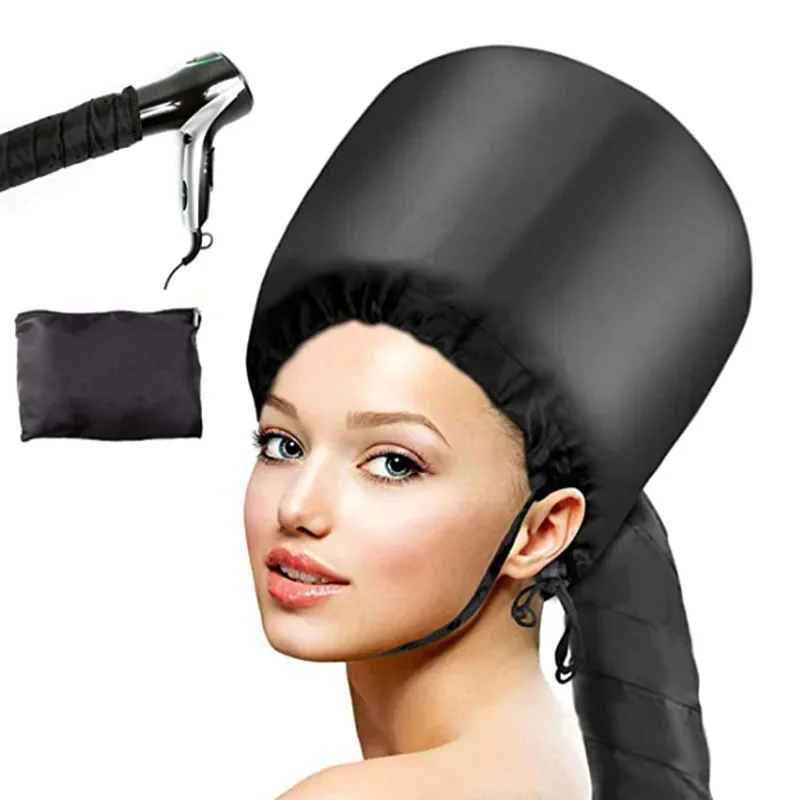 1Pcs Portable Soft Hair Drying Cap Bonnet Hood Hat Womens Blow Dryer Home hairdressing Salon Supply Adjustable Accessory