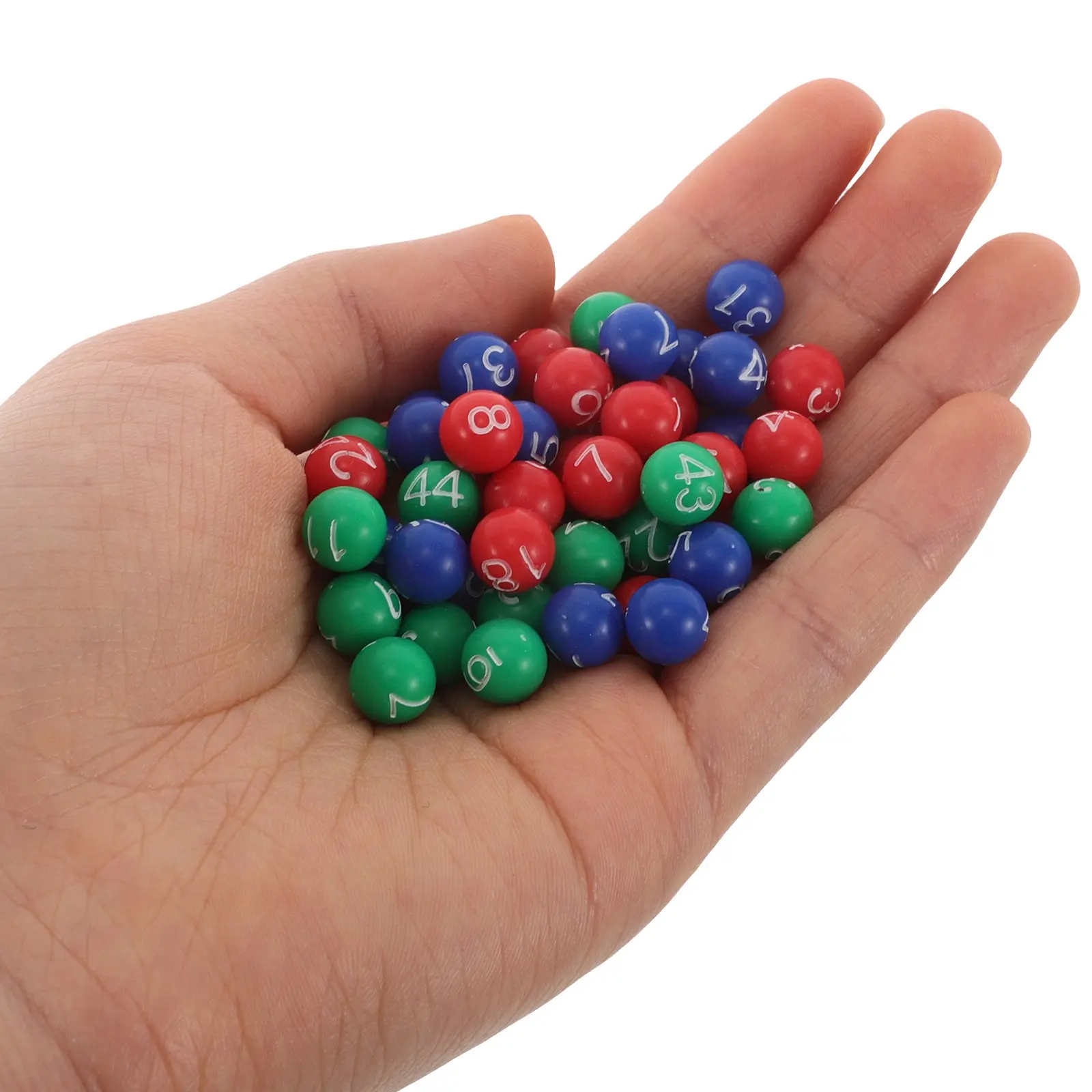 

1 Bag Plastic Colorful Numbered Raffle Game Carnival Party Prizes Replacement For Lottery Machines Small Balls For Bingo