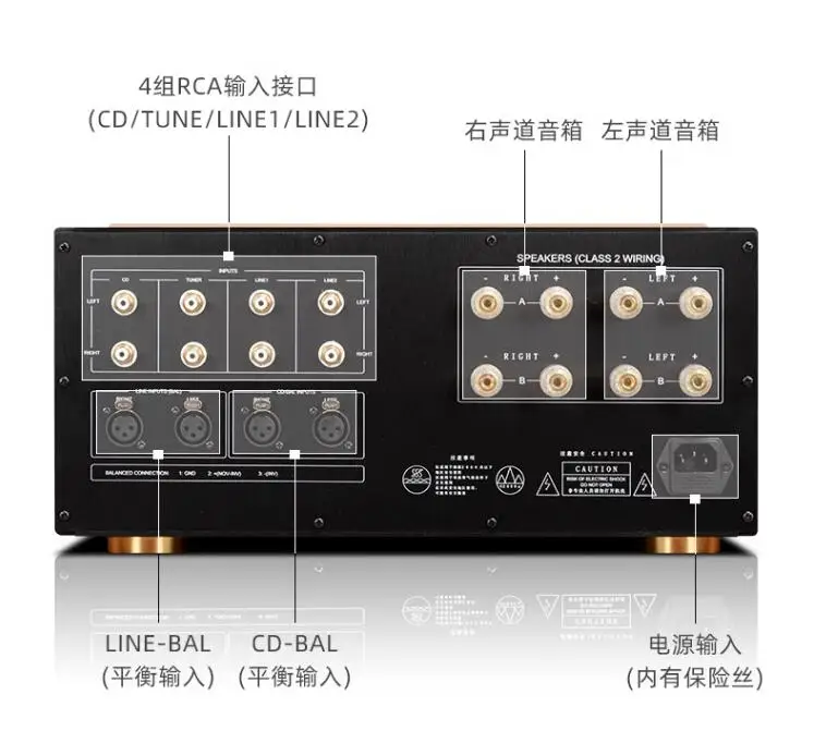 New MA3000PRO upgraded version high fidelity home fever combined with high-power HIFI amplifier output power: 300W