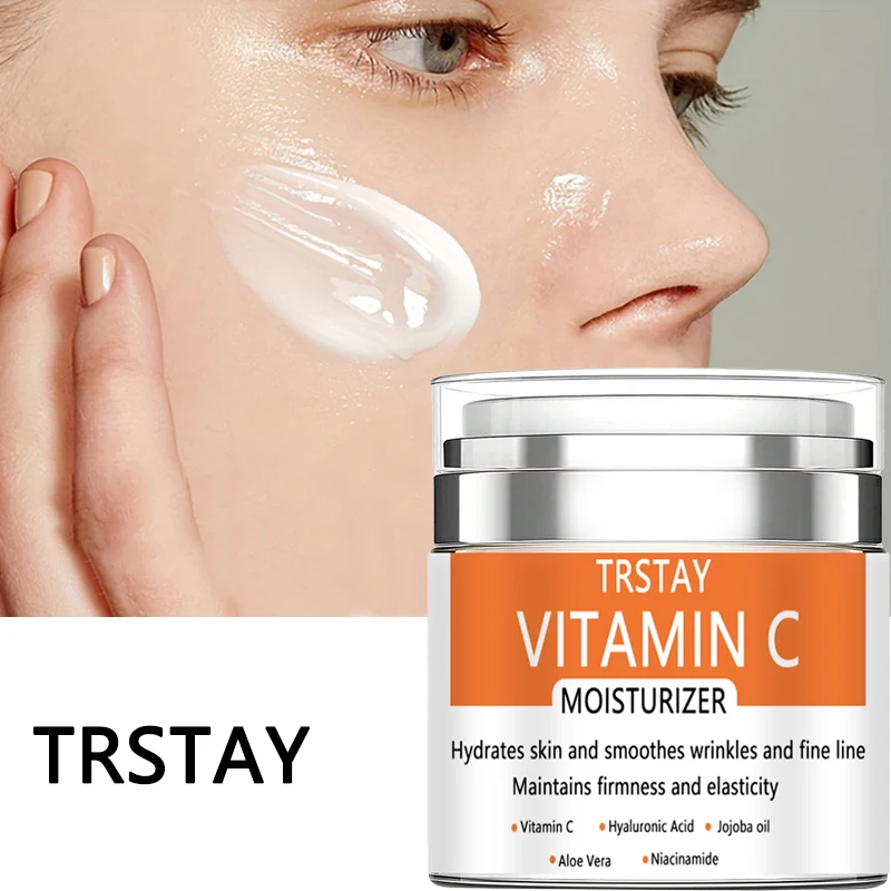 TRSTAY Vitamin C Moisturizing Cream moisturizes the skin, reduces fine lines, maintains firmness and elasticity