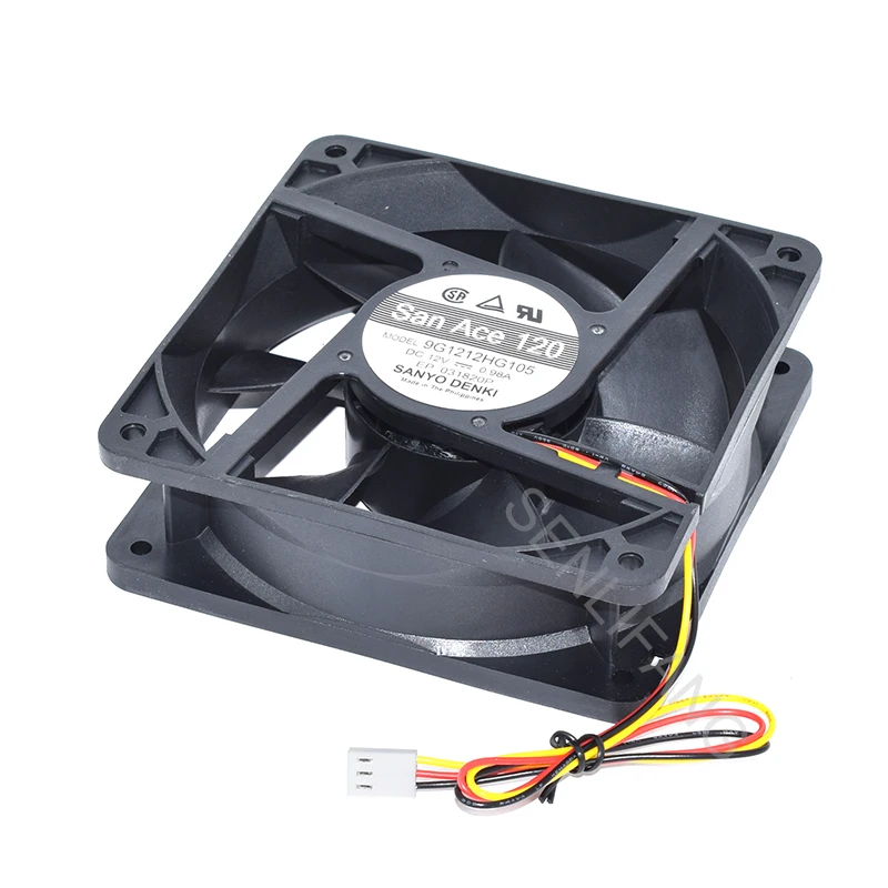 New For SANYO San Ace 9G1212HG105 DC12V 0.98A 120X120X38mm 3-Wire IBM Fan