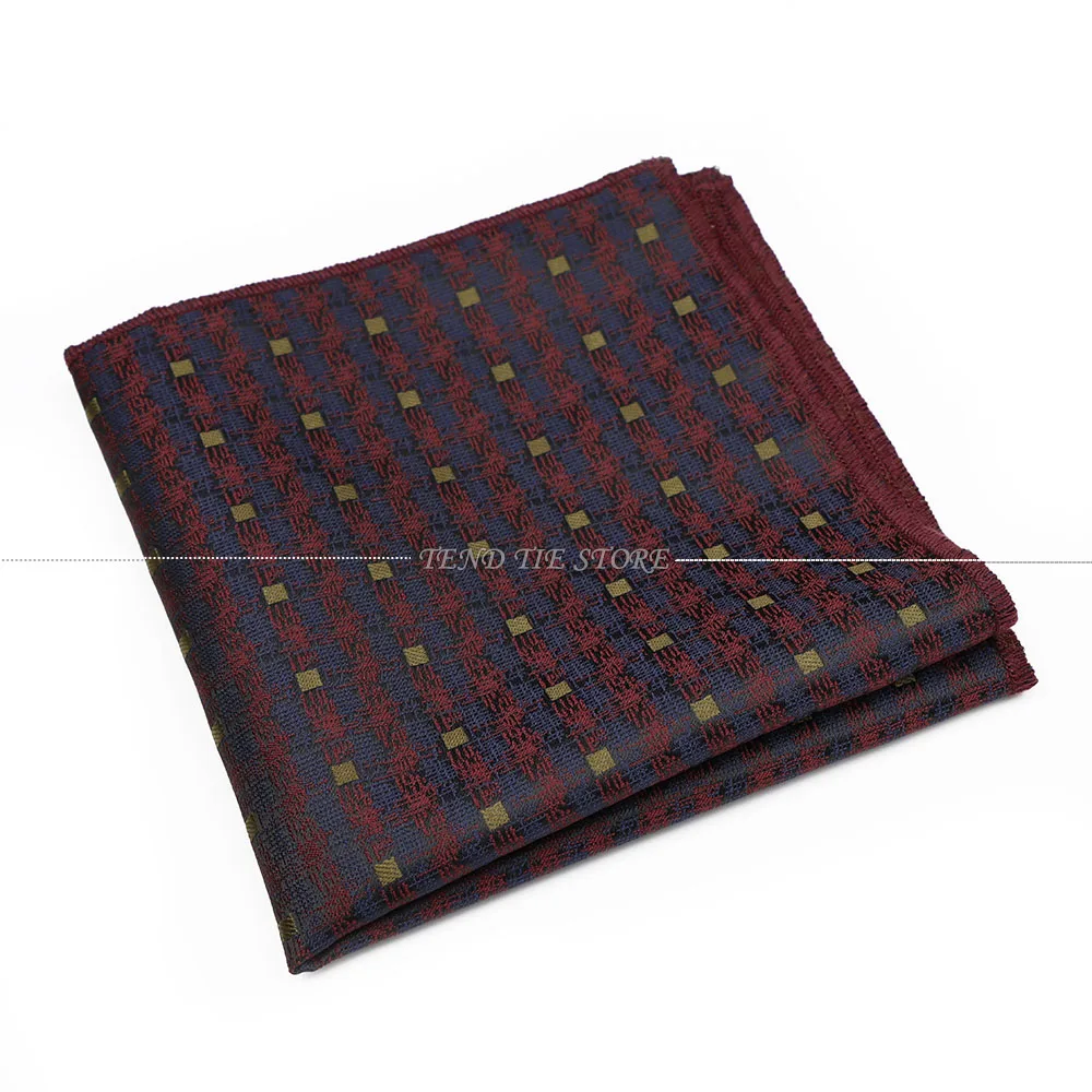 Men's Striped Floral Pocket Square for Weddings