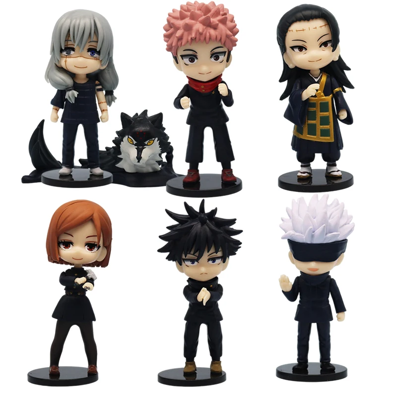 Q Posket Jujutsu Kaisen 9cm Figure Satoru Gojo Itadori Yuji Geto Suguru Nobara Megumi Collection Character Ornaments