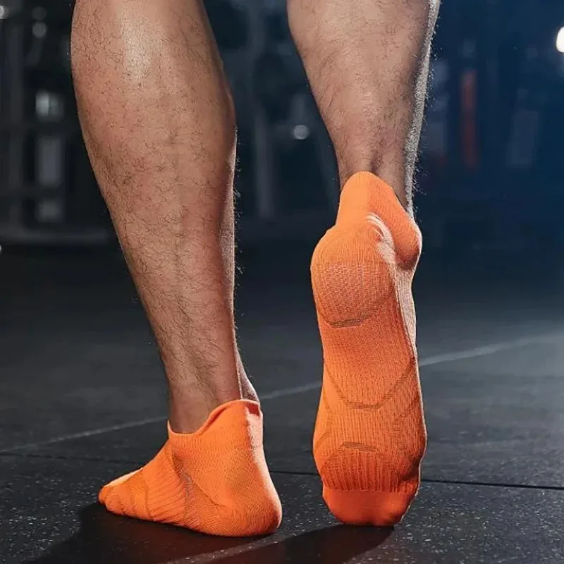 الكاحل قارب الجوارب النايلون الرياضة في الهواء الطلق كرة السلة دراجة الجري كرة القدم تنفس مزيل العرق عدم الانزلاق مشرق اللون لا تظهر الجوارب #6