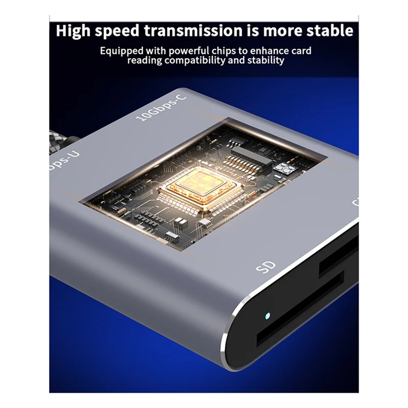 

ABAC-Cfexpress 3 в 1 SD TF Тип A USB-C Устройство чтения карт USB 3.2 Gen2 10 Гбит/с Высокоскоростной концентратор B
