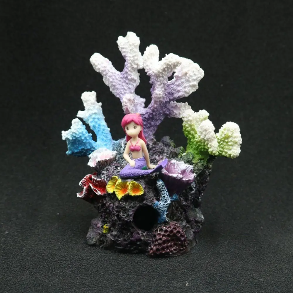 

Resin Simulated Coral Reef Ornament Handicraft Colorful Aquarium Ornament Artificial Creative Aquatic Plant Props
