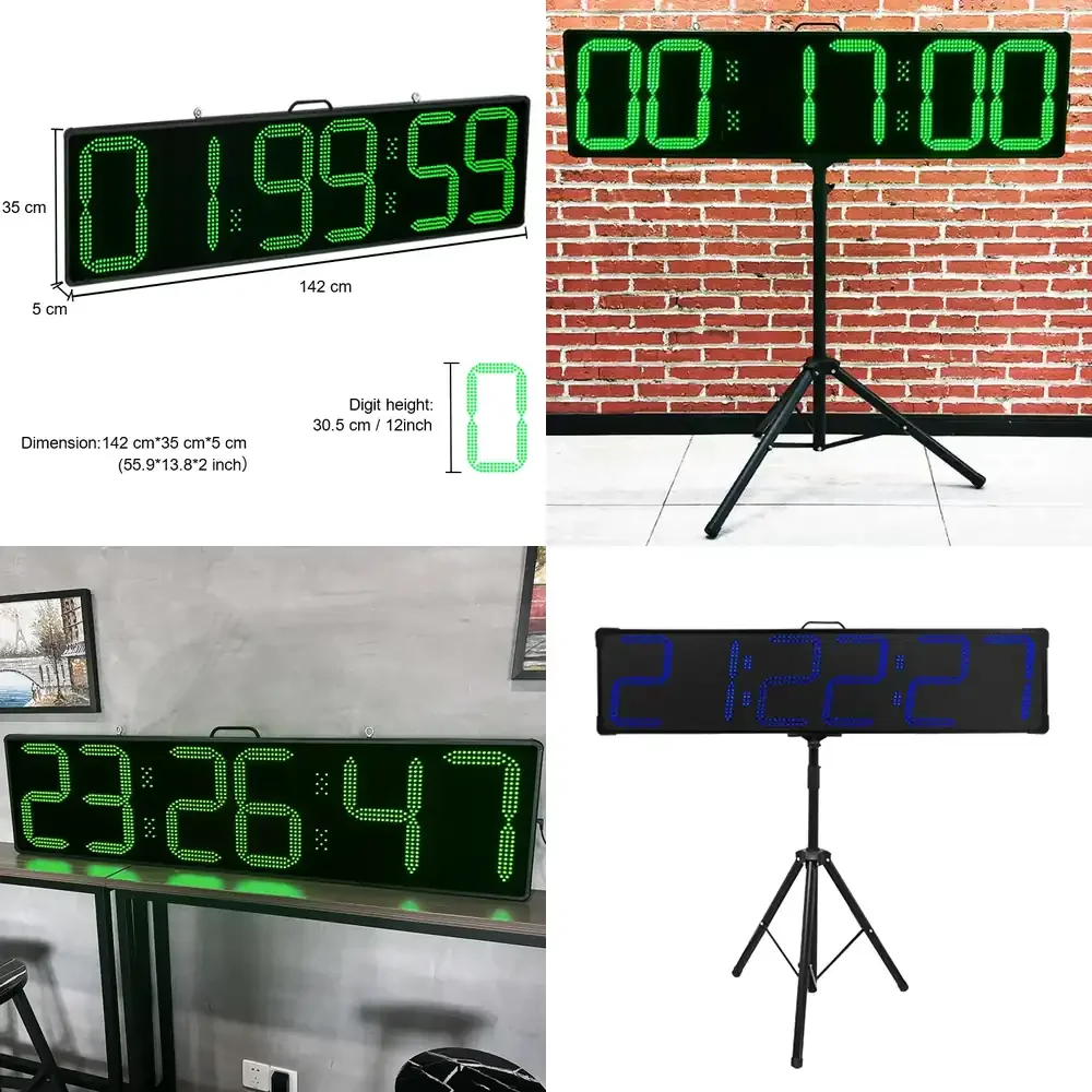 CHEETIE CP30 Double Sided Led Digital 6 Digit Display 12 Inch Waterproof Programmable Marthon RFID Race Timing System