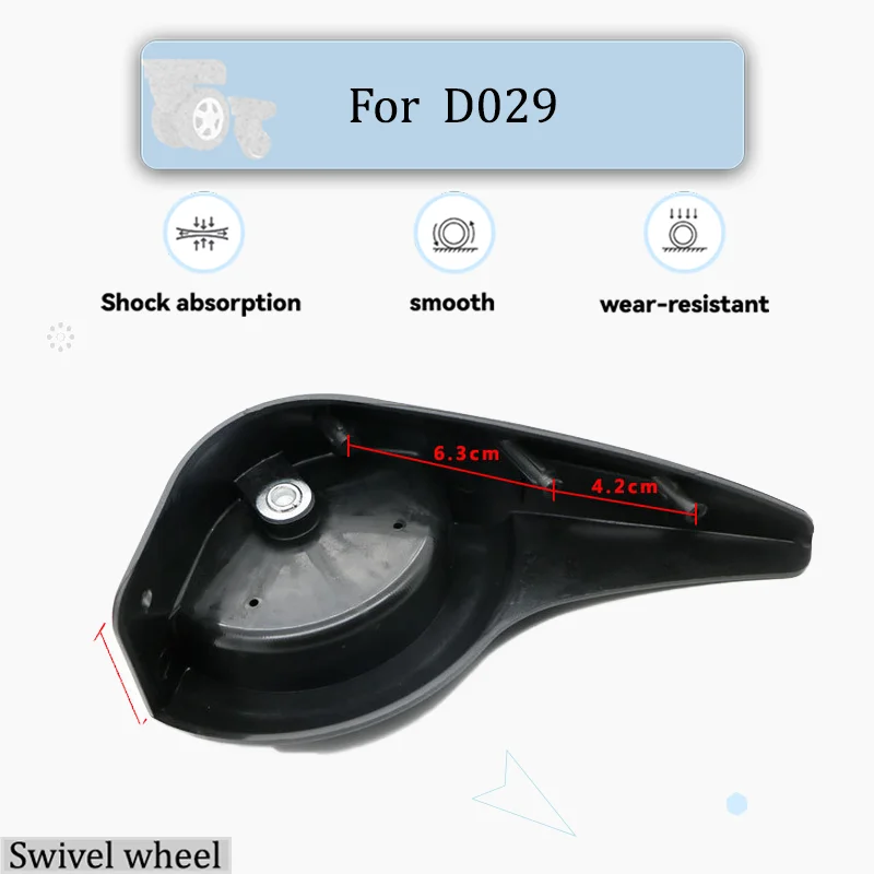 

For D029 Smooth-Rolling Luggage Wheel Set 2-Piece Straight-Track Wheels Durable Front Luggage Wheel Assembly