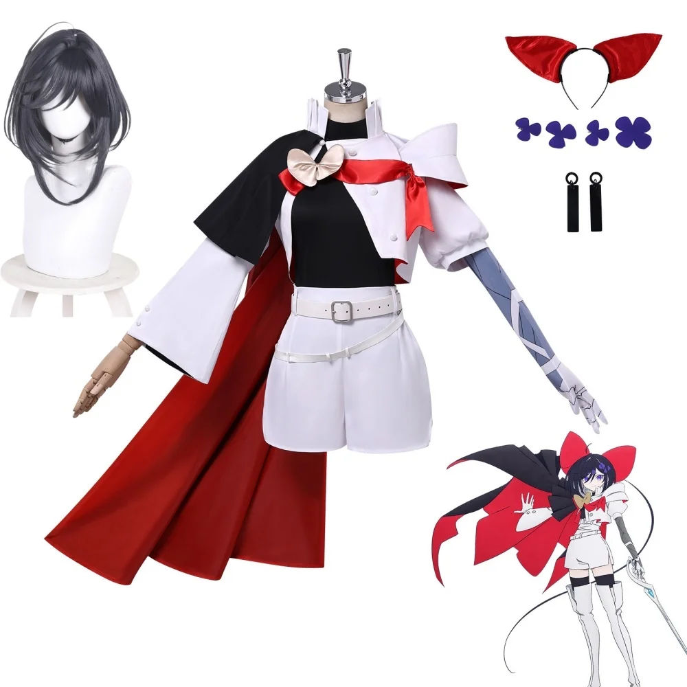 Anime The Ribbon Hero Sapphire Cosplay Costume Suits Sapphire Costume Wig Halloween Party