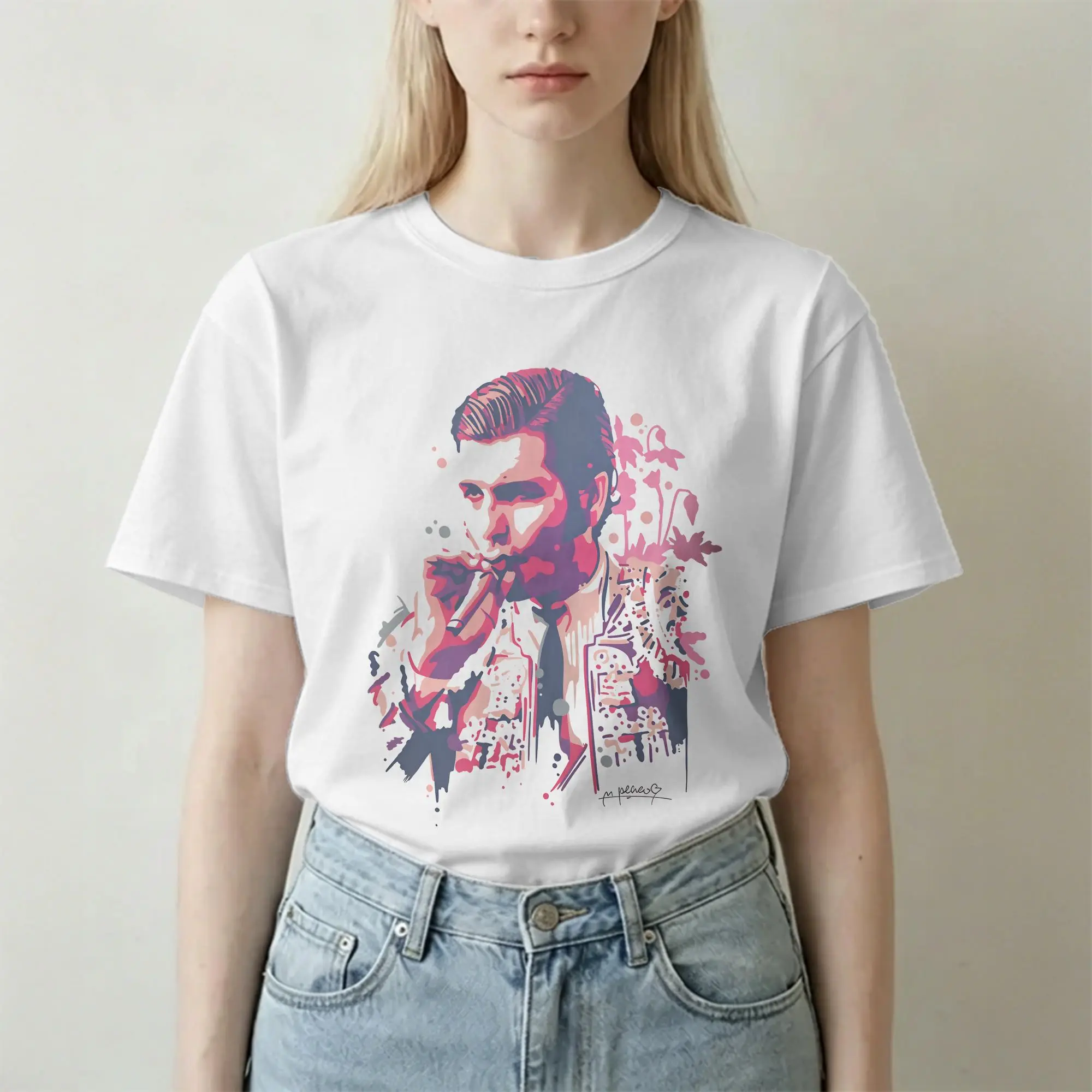 Morante Puebla Taurino Pink Men Women T Shirt  Funny Tees Short Sleeve O Neck T-Shirts Cotton Gift Idea Clothes
