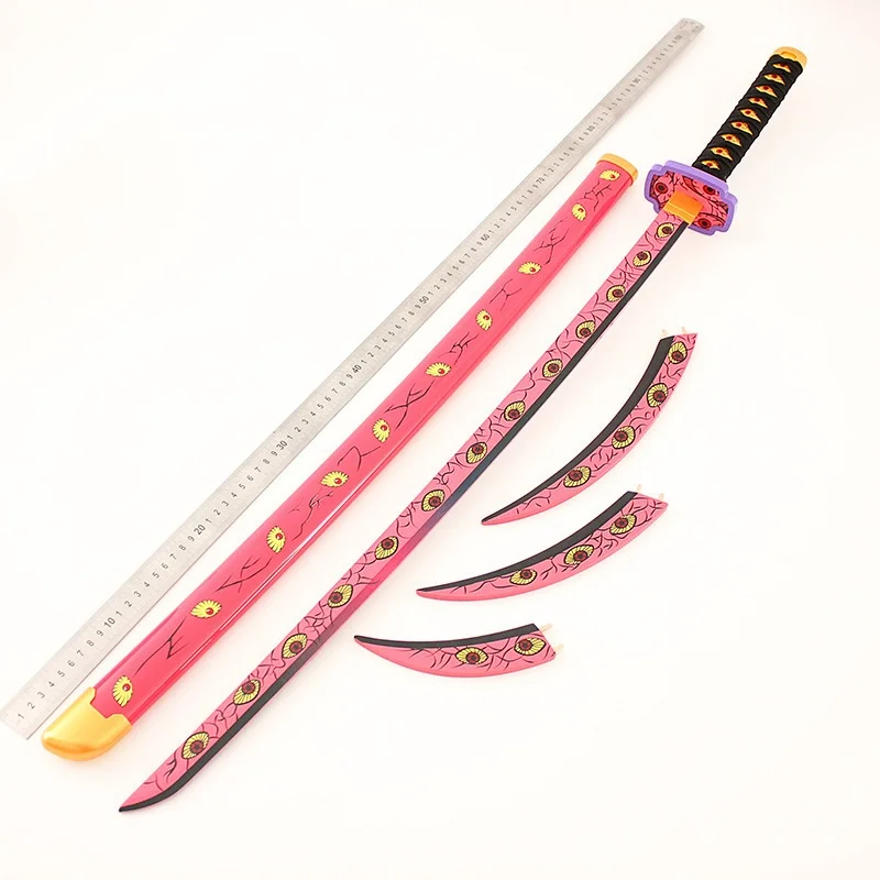 「鬼滅の刃風模擬刀」　五種、10本セット Amazon.co.jp: 鬼滅の刃 風 刀 日輪刀 コスプレ道具 ABS 木製 刀