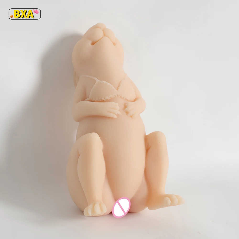 New Male Masturbation Sex Toy 0.5kg Rabbit Model Realistic Vaginal Channel Adult Male Masturbator Pussy Can Be Inserted