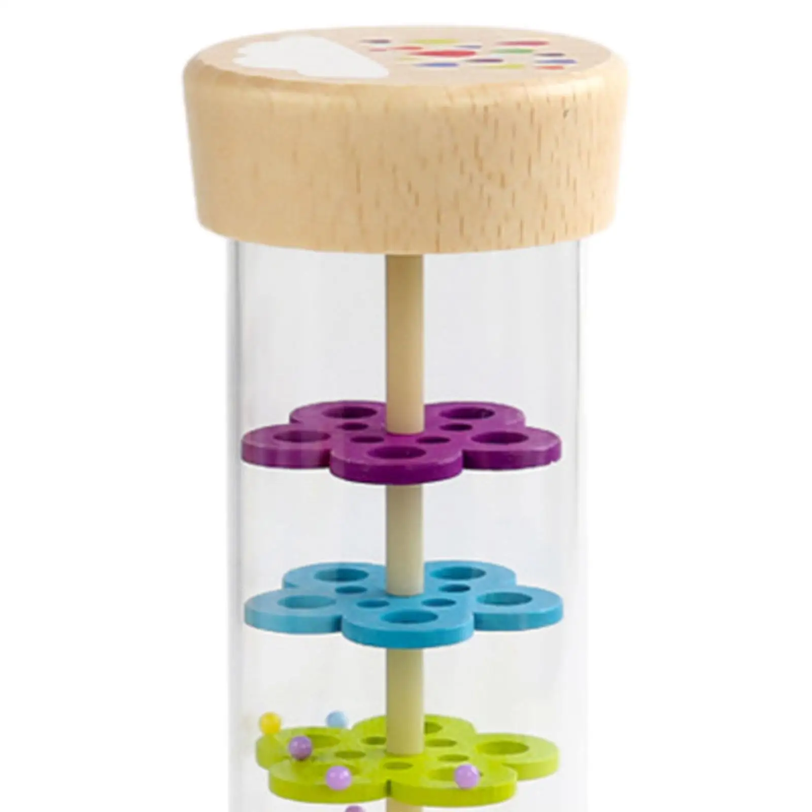 Rainmaker Regentropfen mit bunten Perlen, sensorische Entwicklung, Regenschlauch für Jungen und Mädchen