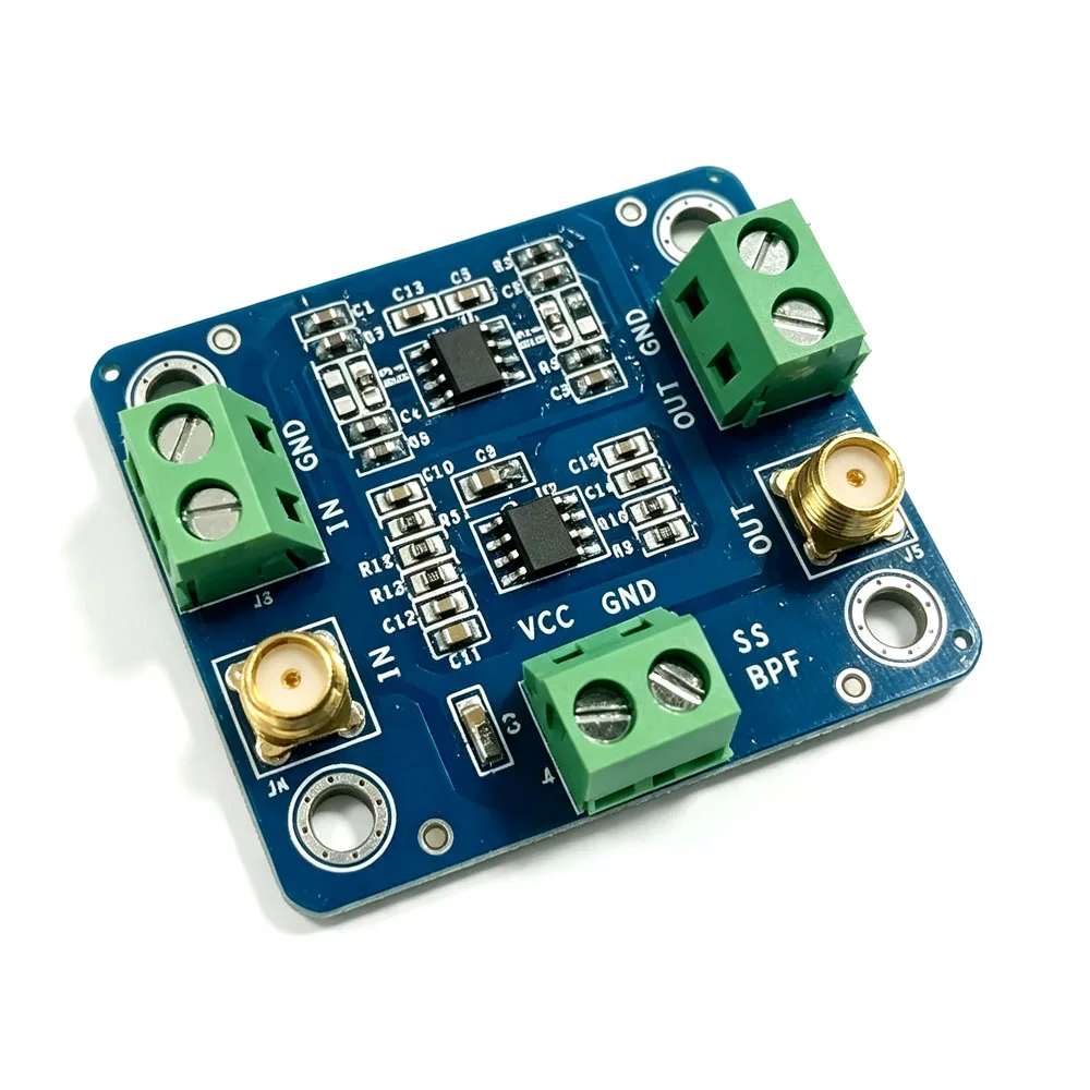 Butterworth Active Bandpass Board 2nd Order, Single Supply 5-36V, Voltage-Controlled Filter Module for Signal Processing