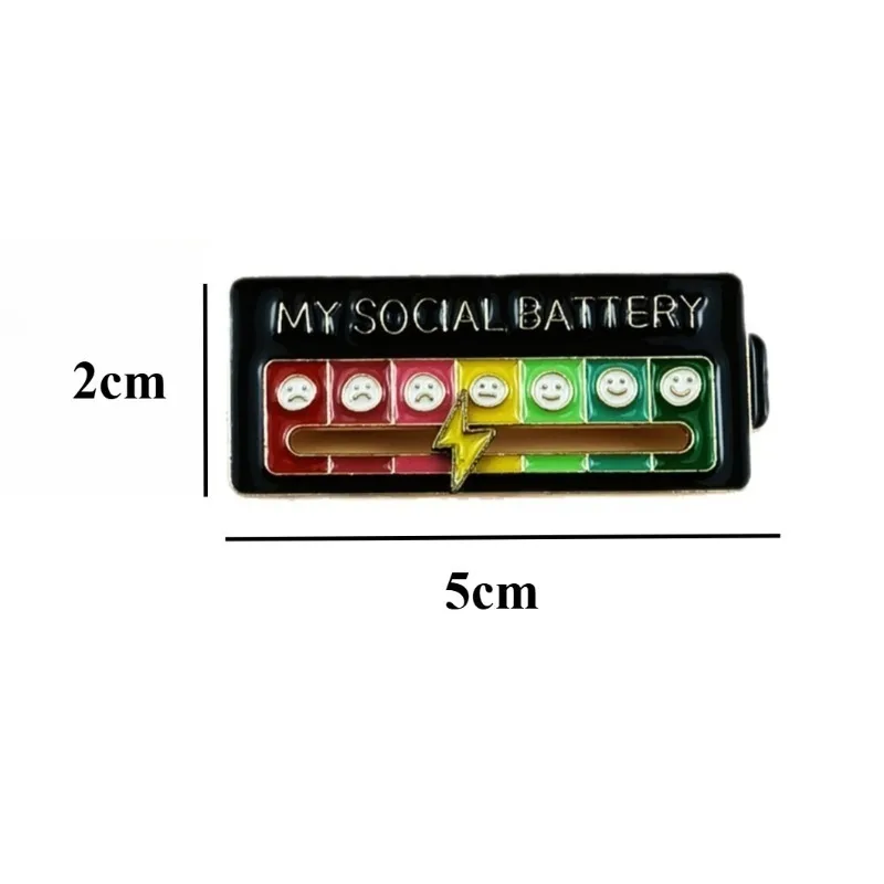 1/2PCS Social Mood Conversion Dial Badge, Sliding Mood Brooch, Fun Expression Brooch, Fashionable Emotion Management Brooch